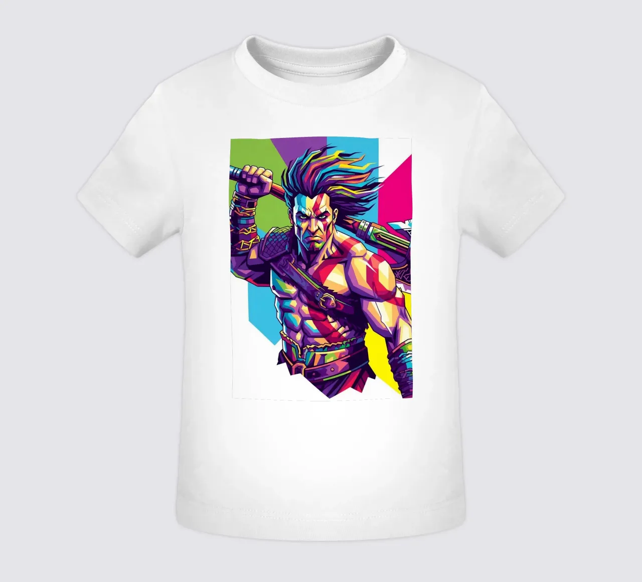 God Of War - WPAP art style (9) baby t-shirt by Hantamrata