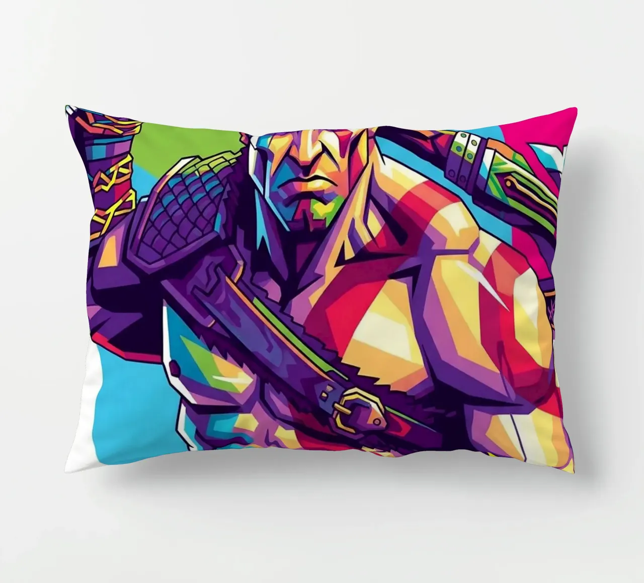 God Of War - WPAP art style (9) decorative cushion by Hantamrata