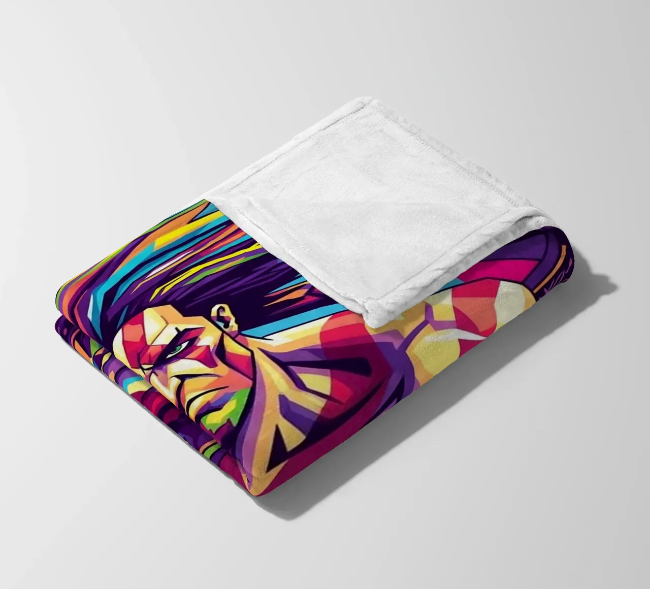 God Of War - Stile artistico WPAP (9) coperta in pile da Hantamrata