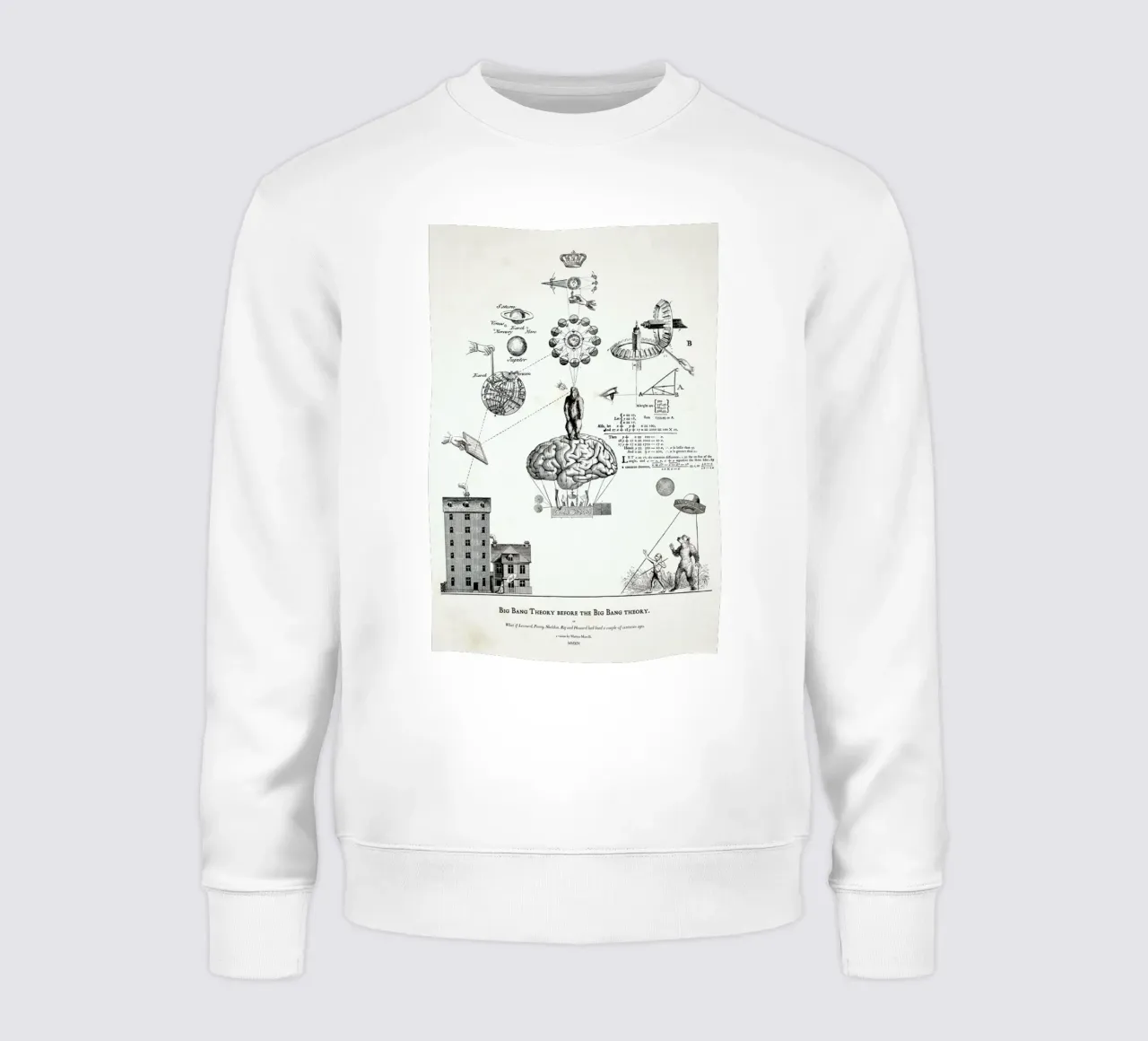 Big Bang Theory before the Bing Bang theory sweatshirt by Matteo Morelli