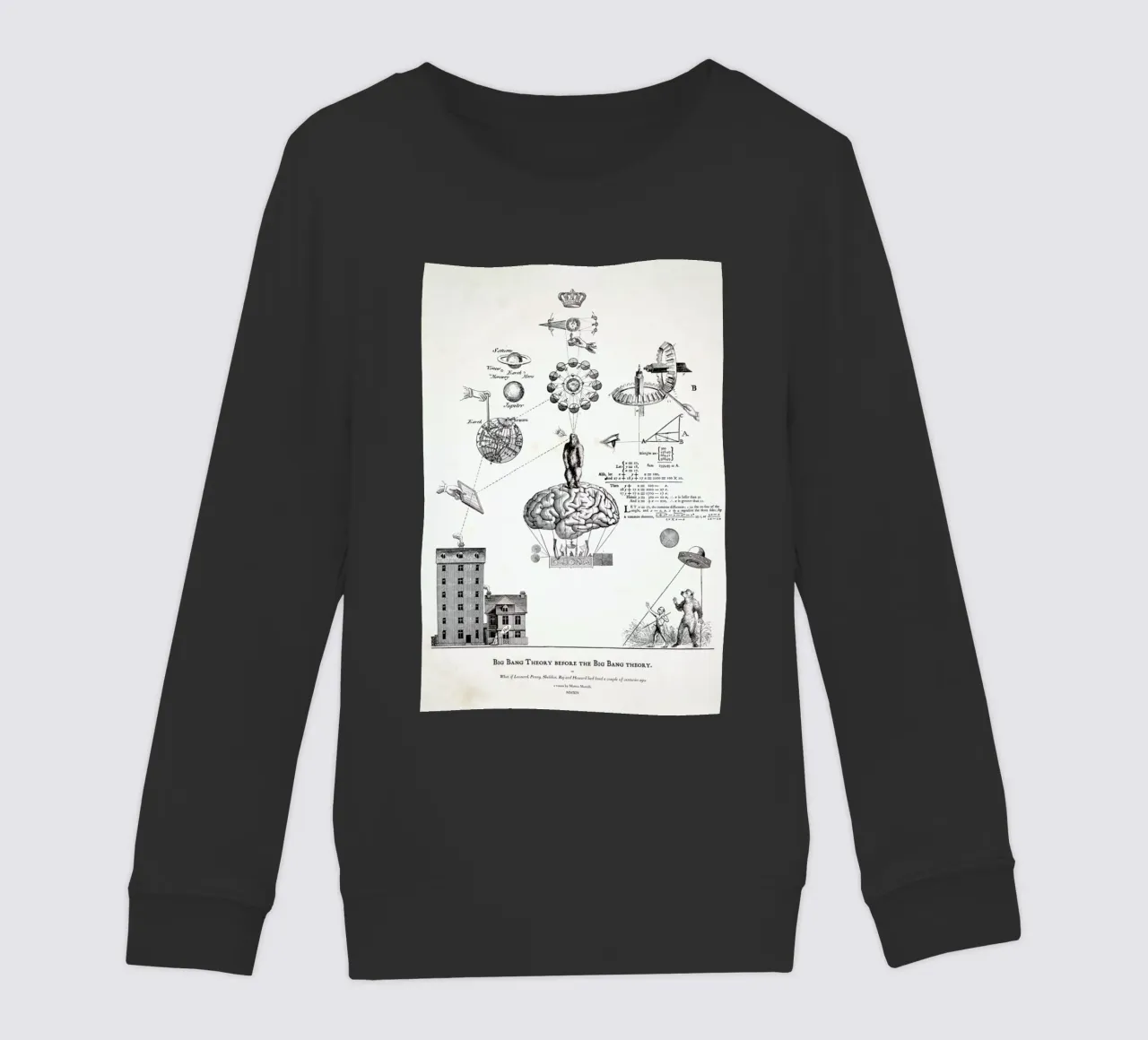 Big Bang Theory before the Bing Bang theory felpa bambino da Matteo Morelli