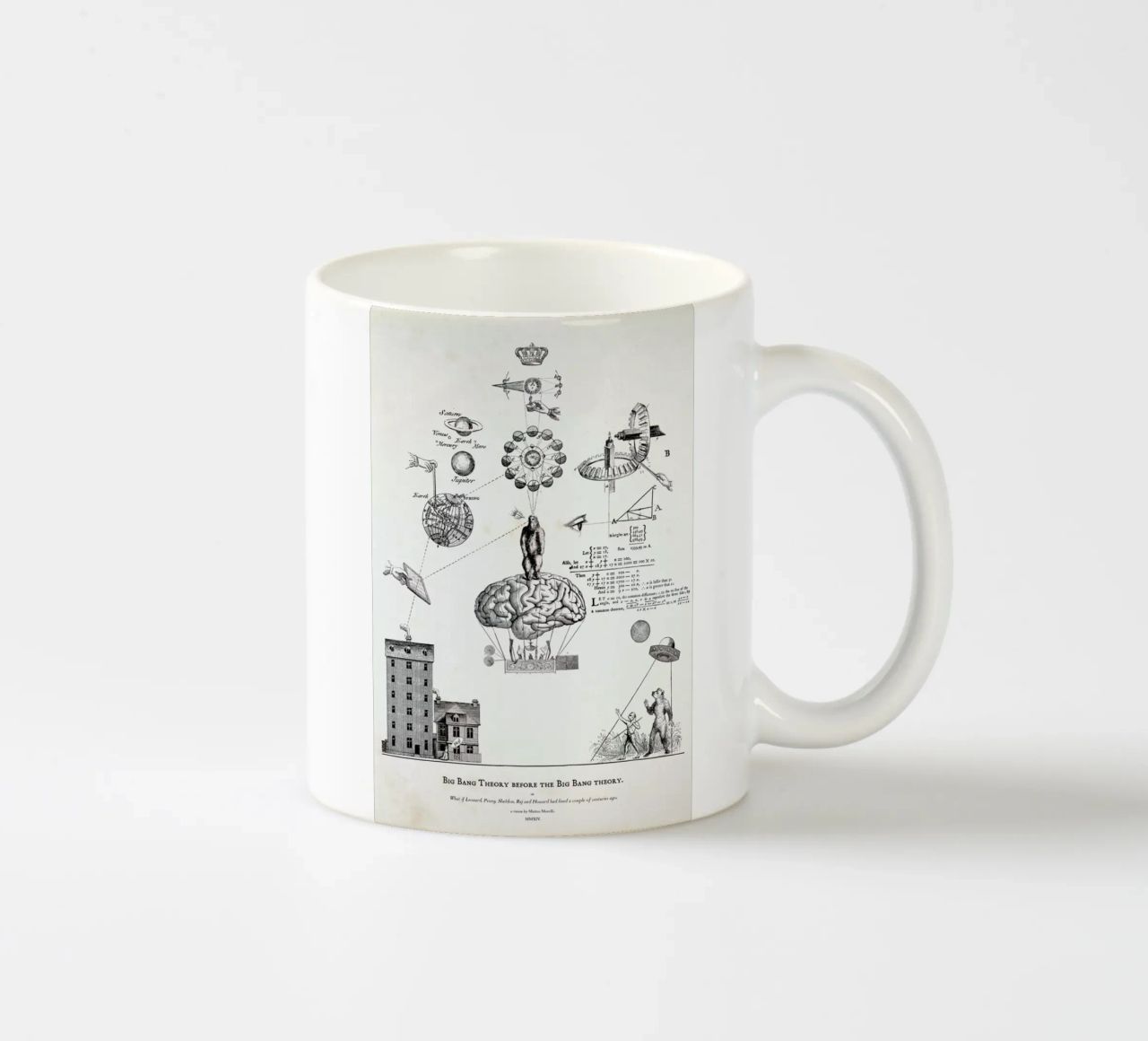 Big Bang Theory before the Bing Bang theory taza de cerámica de Matteo Morelli