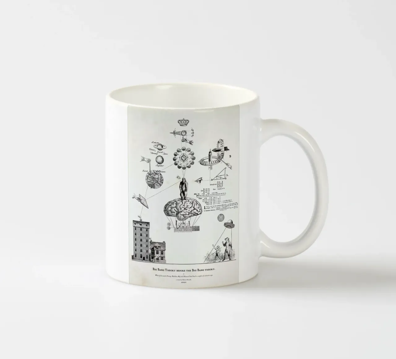 Big Bang Theory before the Bing Bang theory taza de cerámica de Matteo Morelli