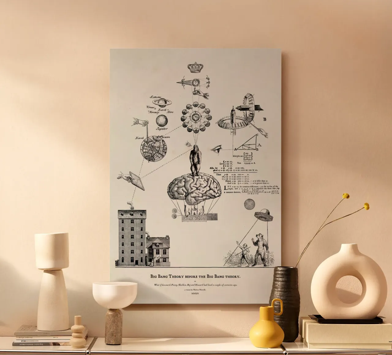 Big Bang Theory before the Bing Bang theory alluminio dibond da Matteo Morelli