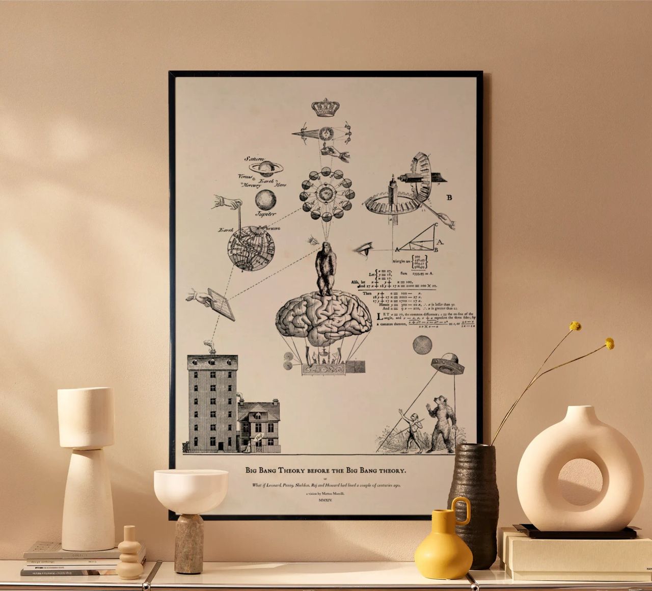 Big Bang Theory before the Bing Bang theory poster de Matteo Morelli