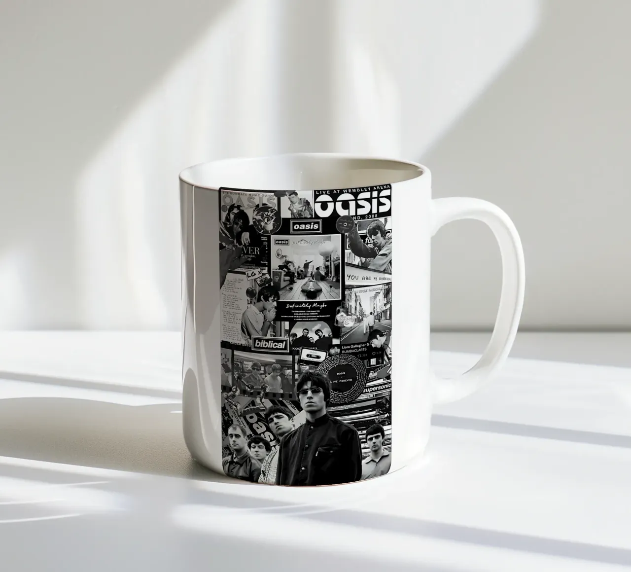Oasi in bianco e nero tazza in ceramica da domherrick1