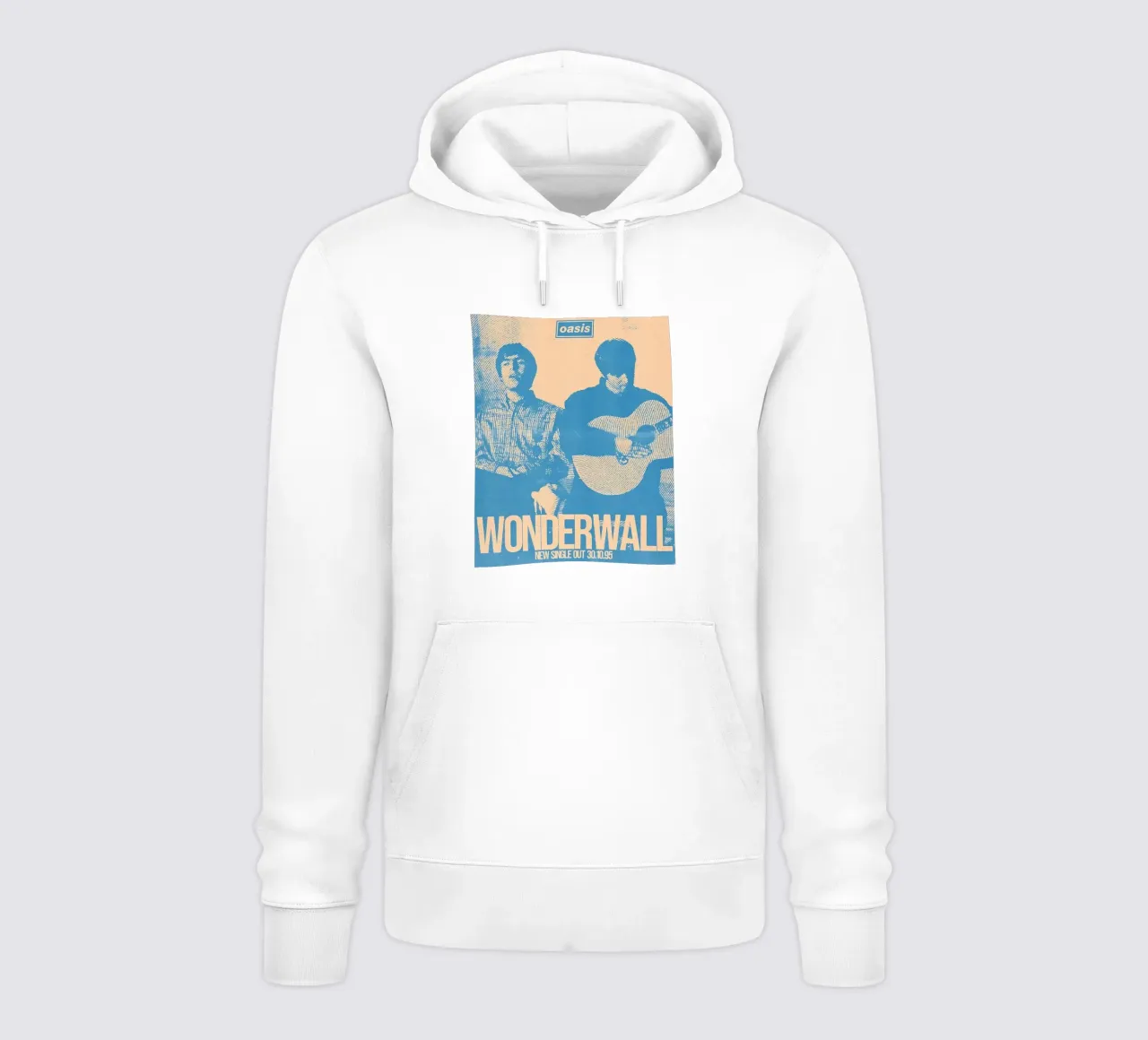 Oasis Wonderwall in blu felpa con cappuccio da domherrick1
