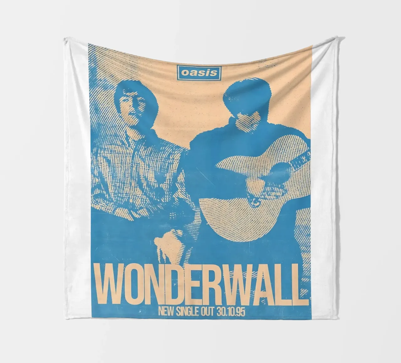 Oasis Wonderwall in blu coperta in pile da domherrick1