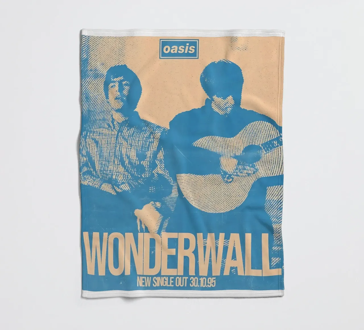 Oasis Wonderwall in blu coperta in pile da domherrick1