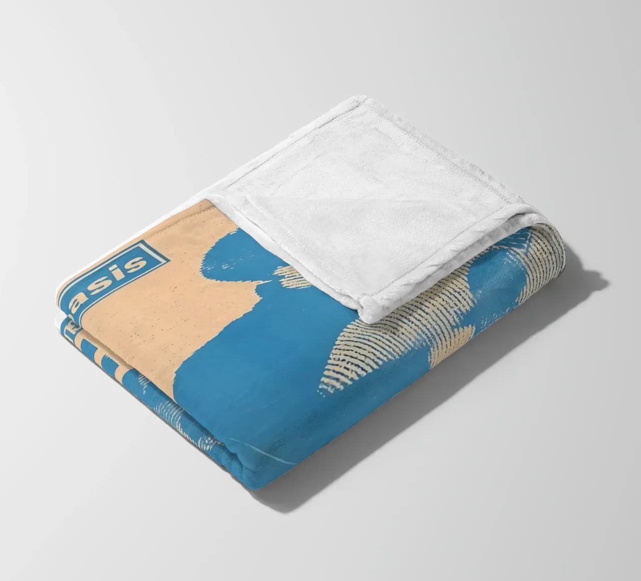 Oasis Wonderwall in blu coperta in pile da domherrick1