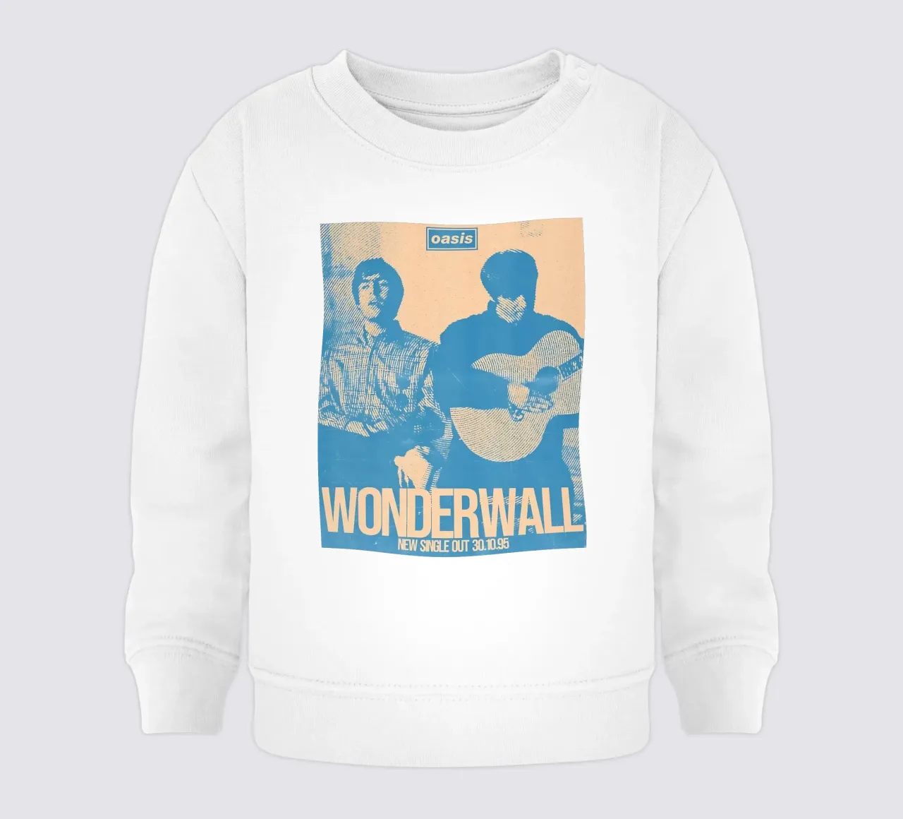 Oasis Wonderwall in blu felpa neonato da domherrick1