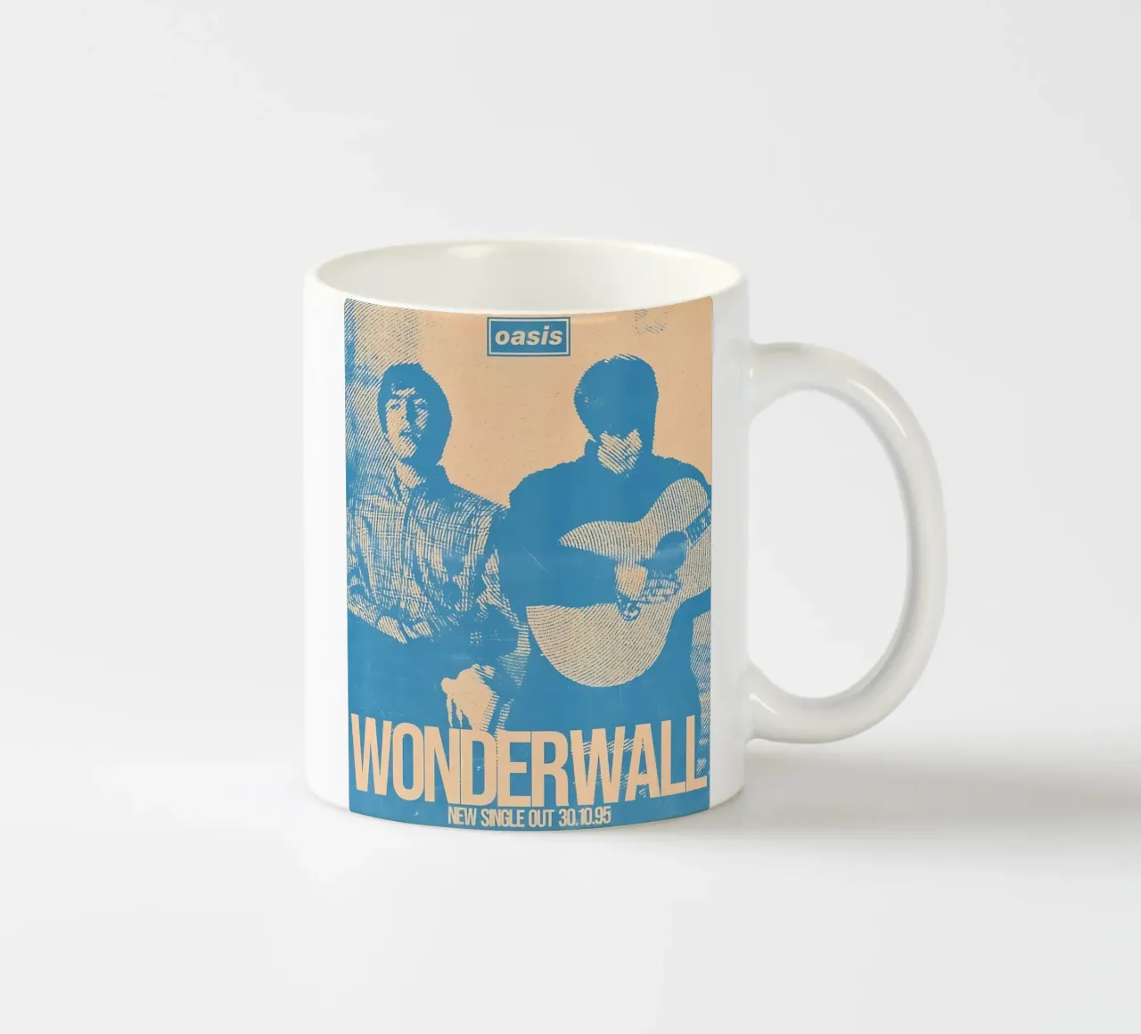 Oasis Wonderwall in blu tazza in ceramica da domherrick1