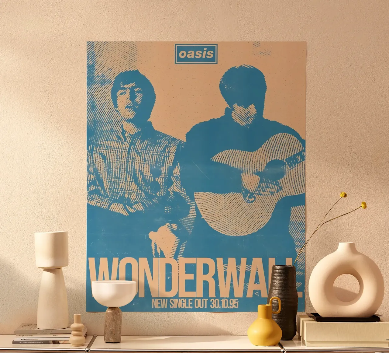 Oasis Wonderwall in blu carta hahnemühle da domherrick1