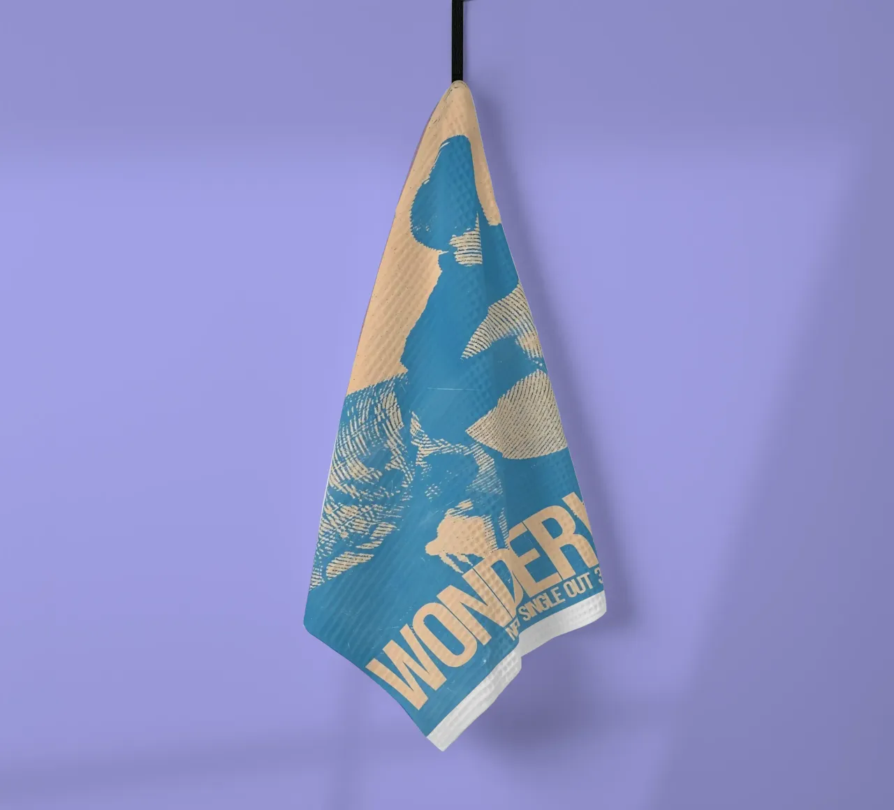Oasis Wonderwall in blu canovaccio da cucina da domherrick1