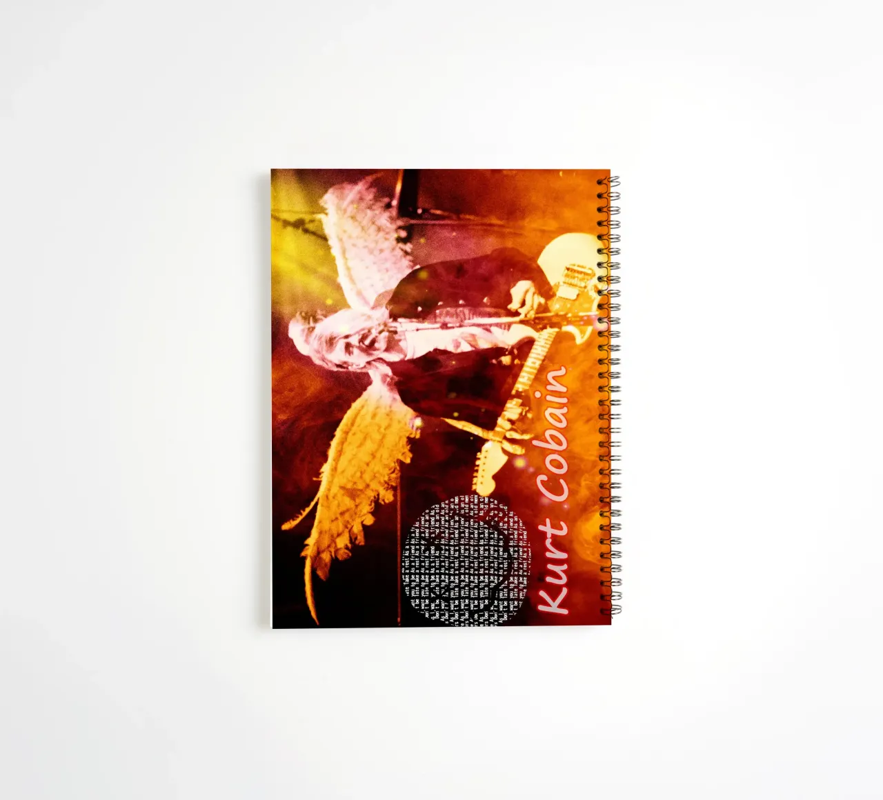 Kurt Cobain Personal Struggles & Artistic Breakthrough spiral notebook by Abasa Inaraya