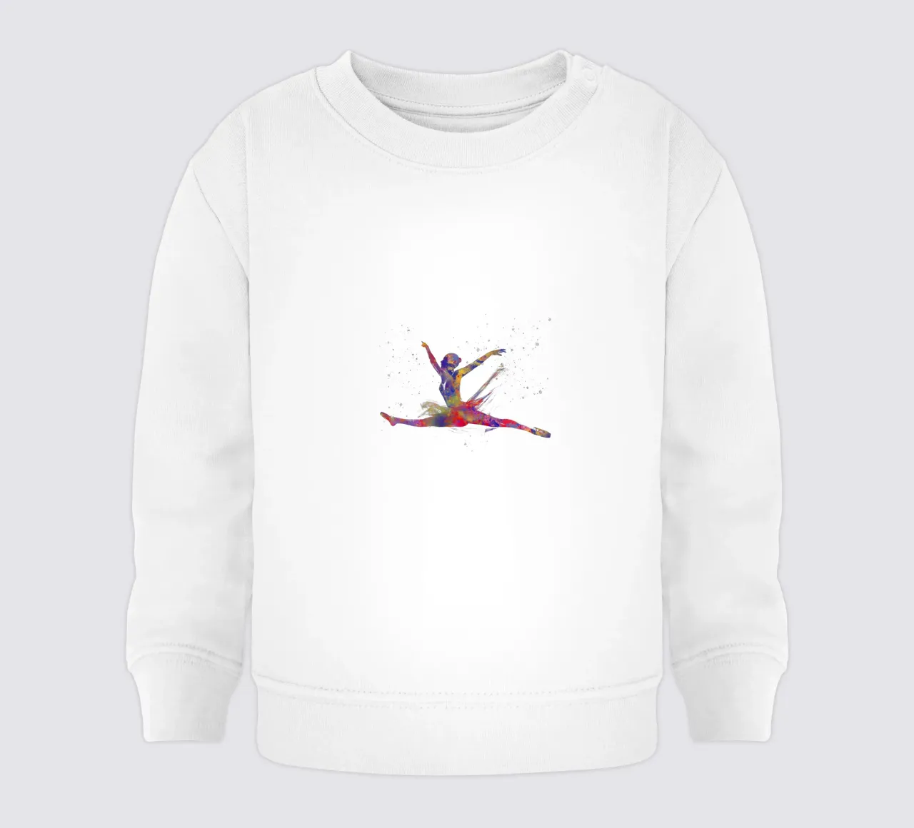 Ballerina in acquerello felpa neonato da ⚽ Sports Pulse