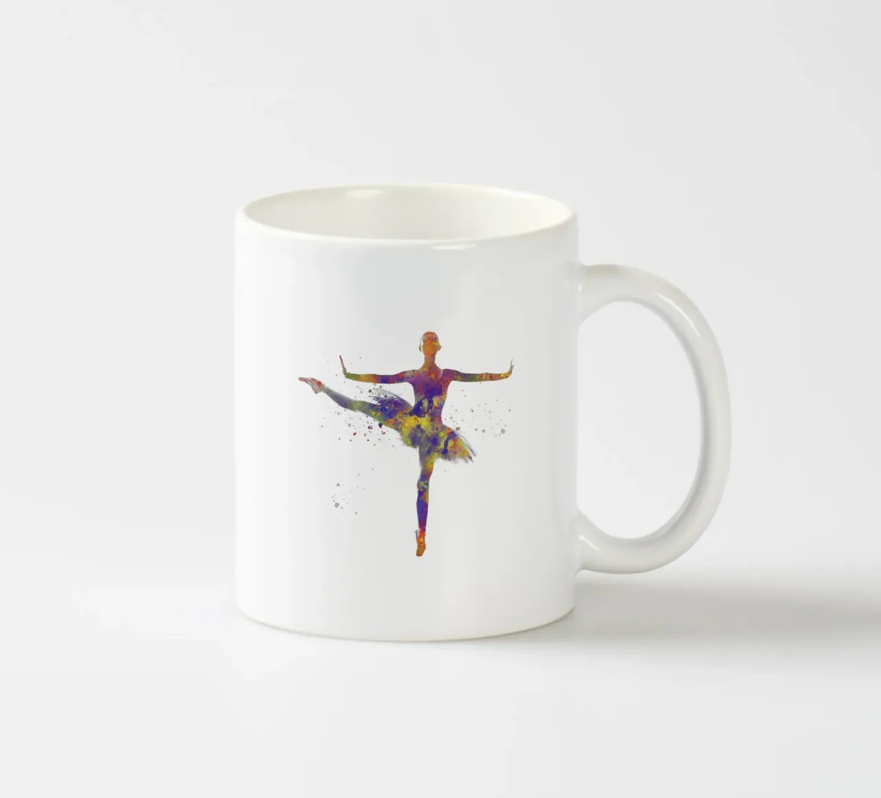 Ballerina di danza classica in acquerello tazza in ceramica da ⚽ Sports Pulse