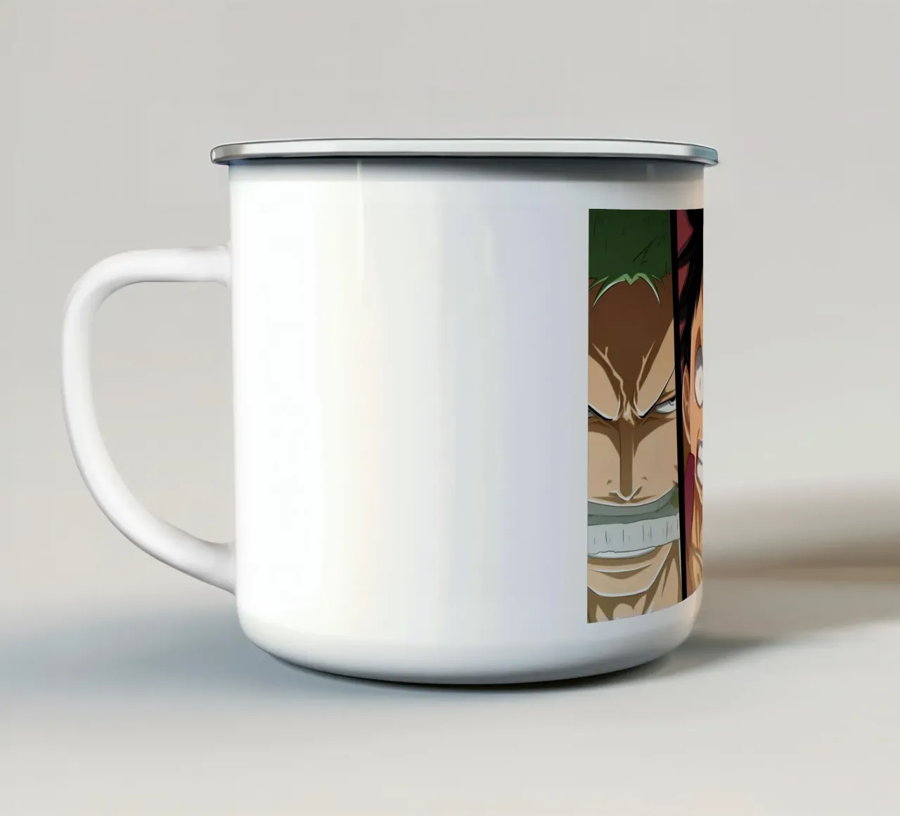 Zoro Luffy and Sanji One Piece tazza in smalto da Musadad Shop