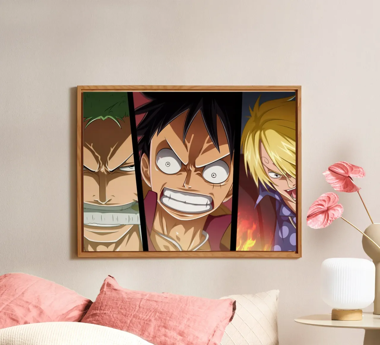 Zoro Luffy and Sanji One Piece alluminio dibond da Musadad Shop