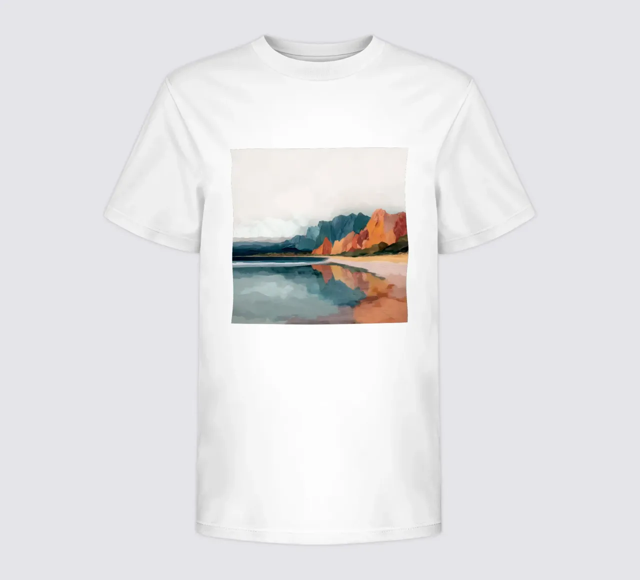 Mirrored Cliffs - A Coastal Symphony in Color t-shirt bambini da Dune