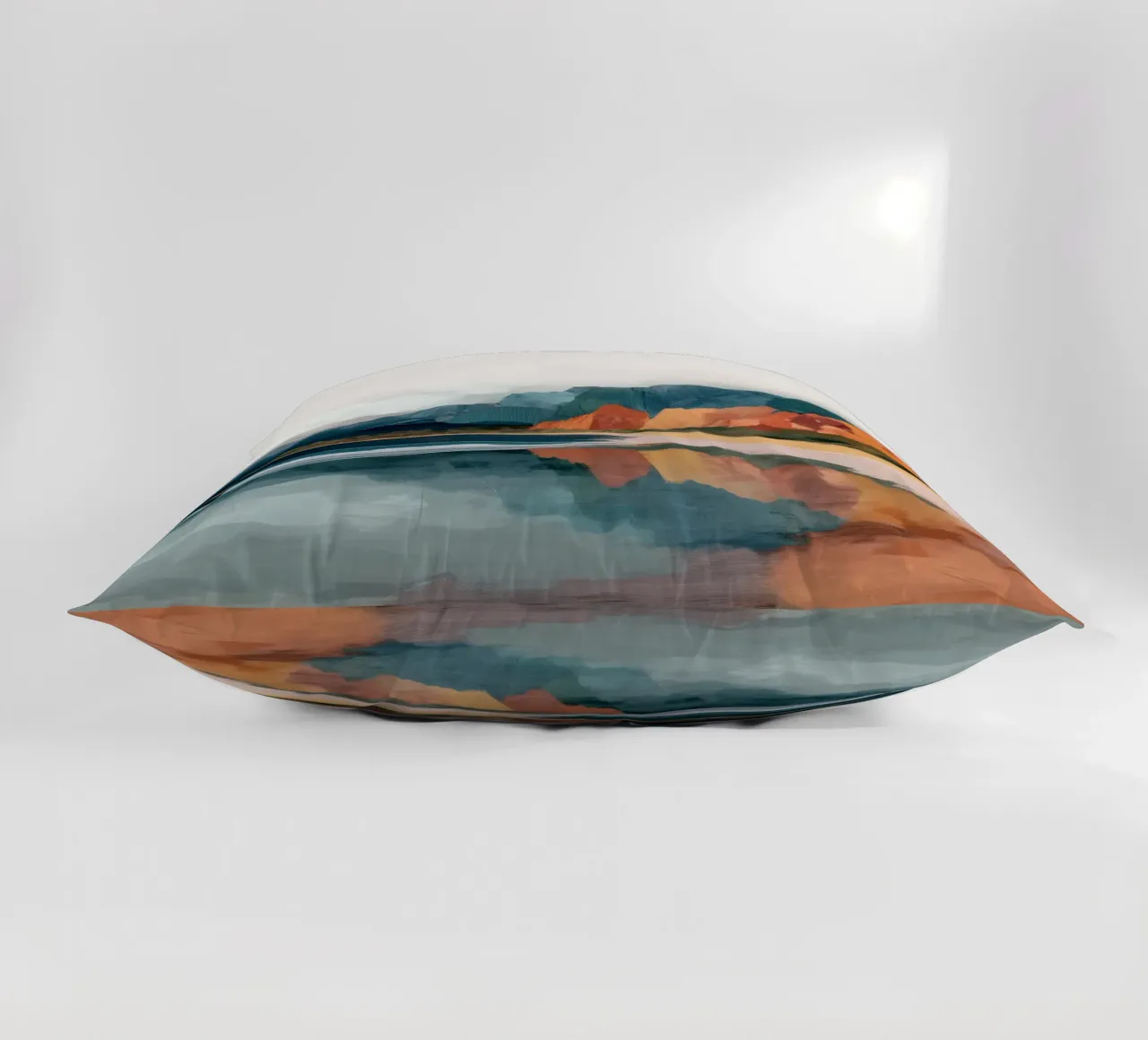 Mirrored Cliffs - A Coastal Symphony in Color cuscino da Dune