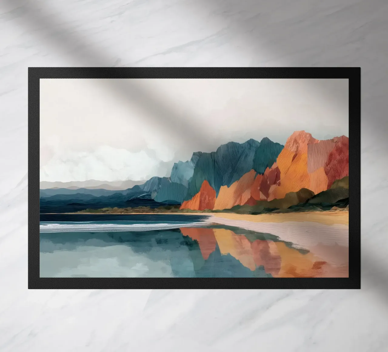 Mirrored Cliffs - A Coastal Symphony in Color zerbino da Dune