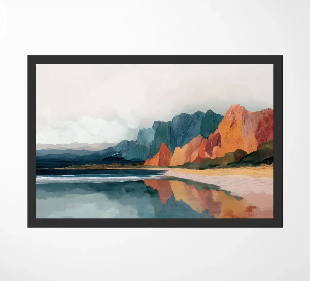 Mirrored Cliffs - A Coastal Symphony in Color zerbino da Dune