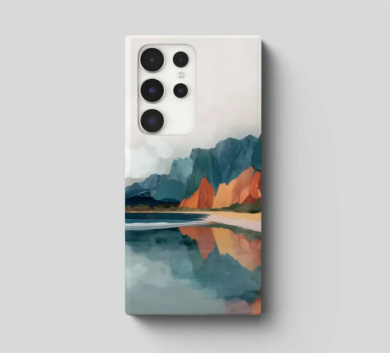 Mirrored Cliffs - A Coastal Symphony in Color cover samsung da Dune