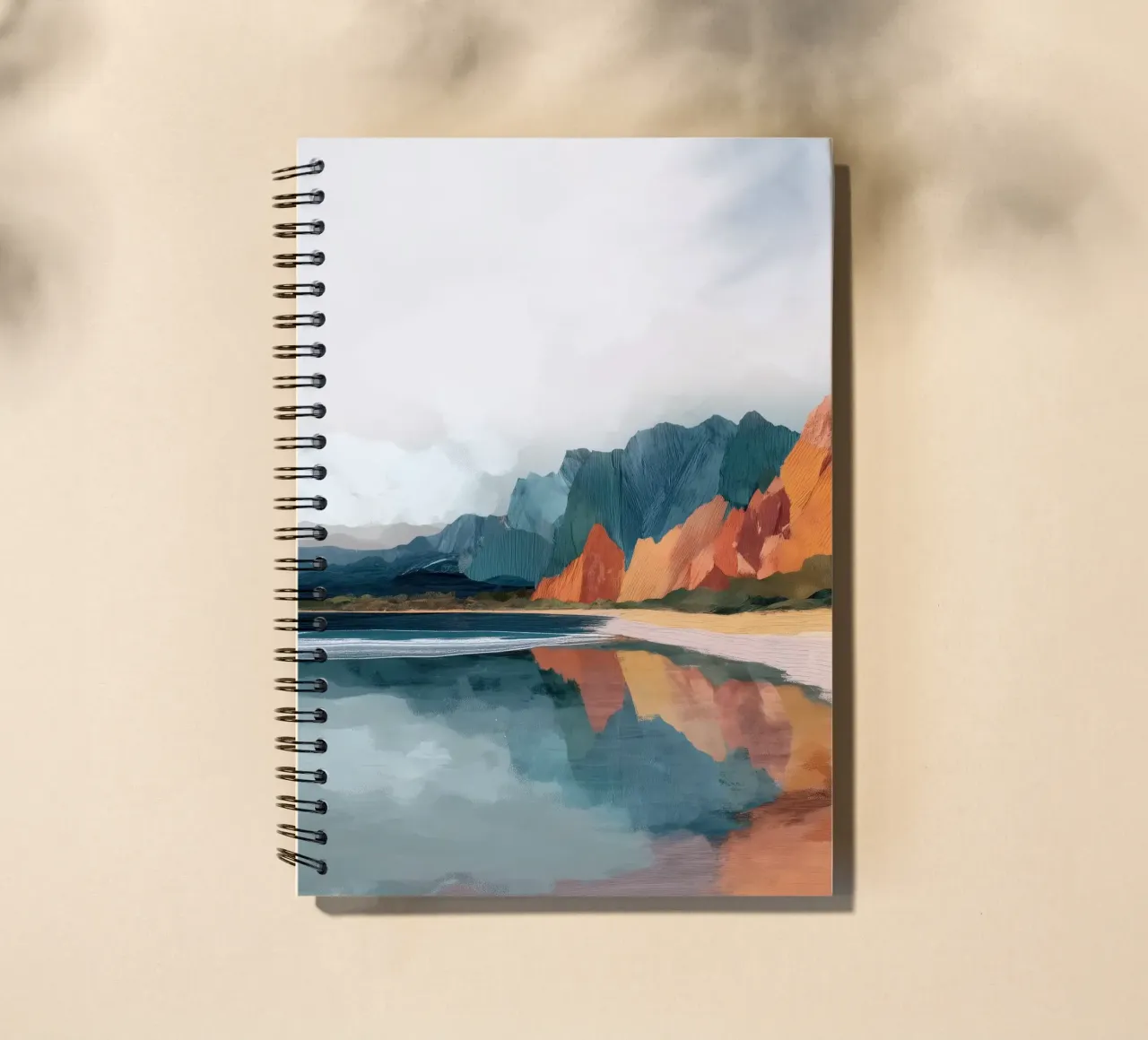 Mirrored Cliffs - A Coastal Symphony in Color diario ad anelli da Dune