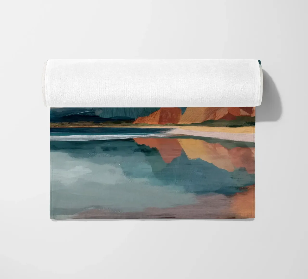 Mirrored Cliffs - A Coastal Symphony in Color telo mare da Dune