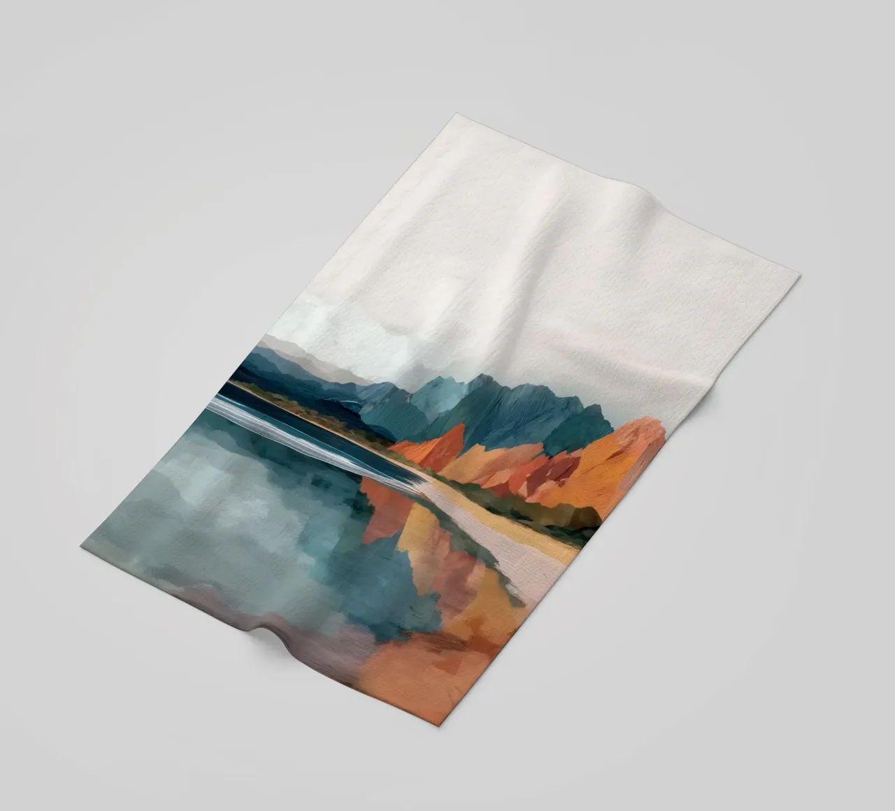 Mirrored Cliffs - A Coastal Symphony in Color telo mare da Dune