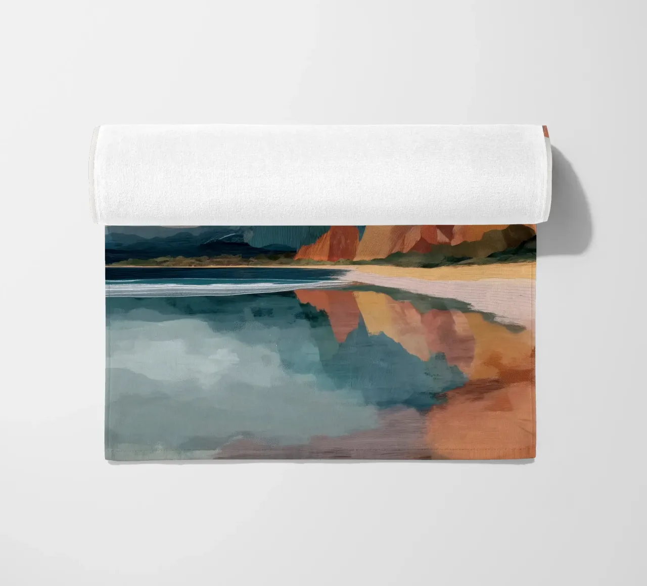 Mirrored Cliffs - A Coastal Symphony in Color telo mare da Dune