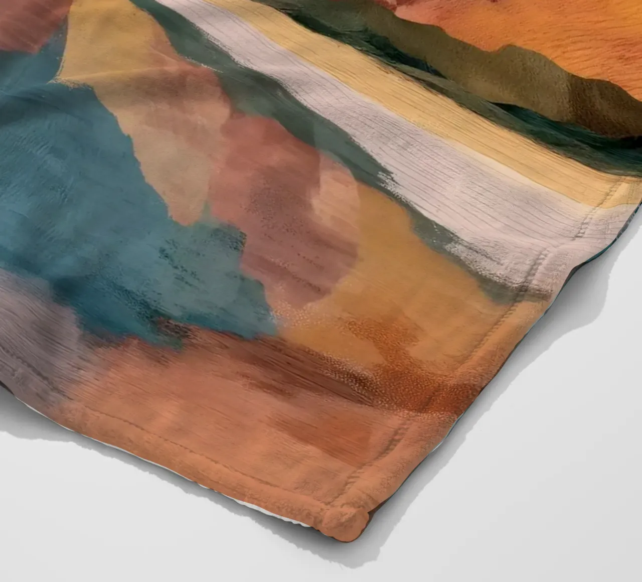 Mirrored Cliffs - A Coastal Symphony in Color coperta in pile da Dune