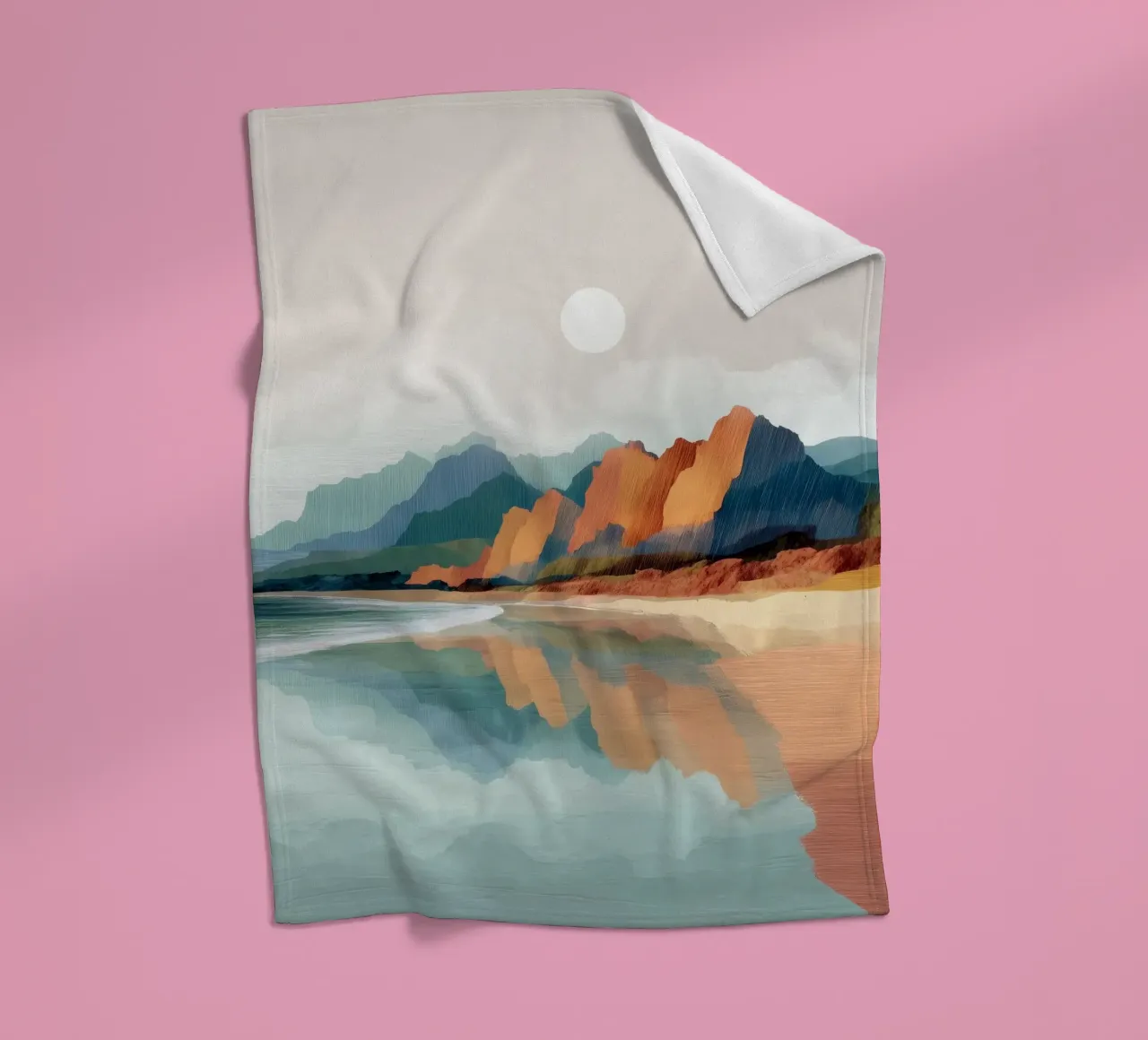 Reflections of Painted Peaks - A Serene Coastal Escape coperta in pile da Dune