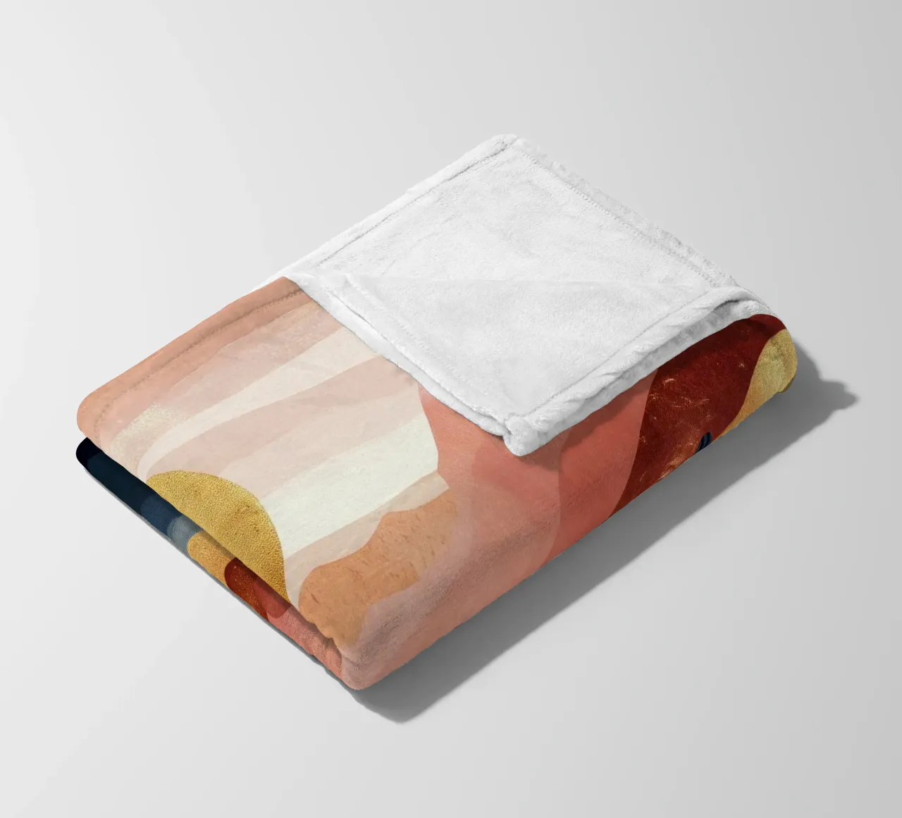 Blush Horizon - A Desert Dream in Warm Tones coperta in pile da Dune