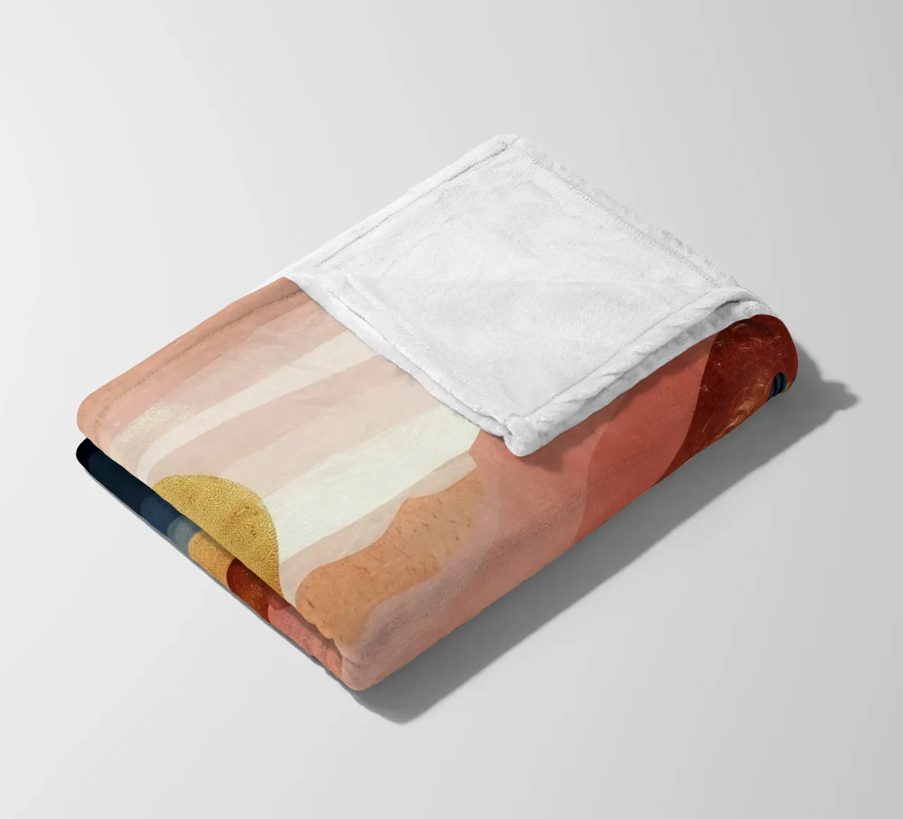 Blush Horizon - A Desert Dream in Warm Tones coperta in pile da Dune