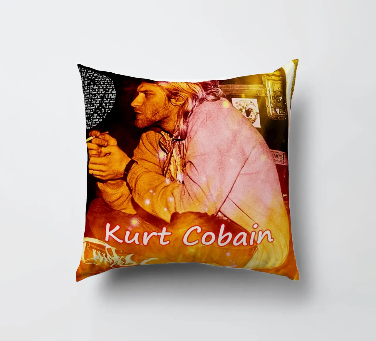 kurt cobain Fumo di scena cuscino da Abasa Inaraya