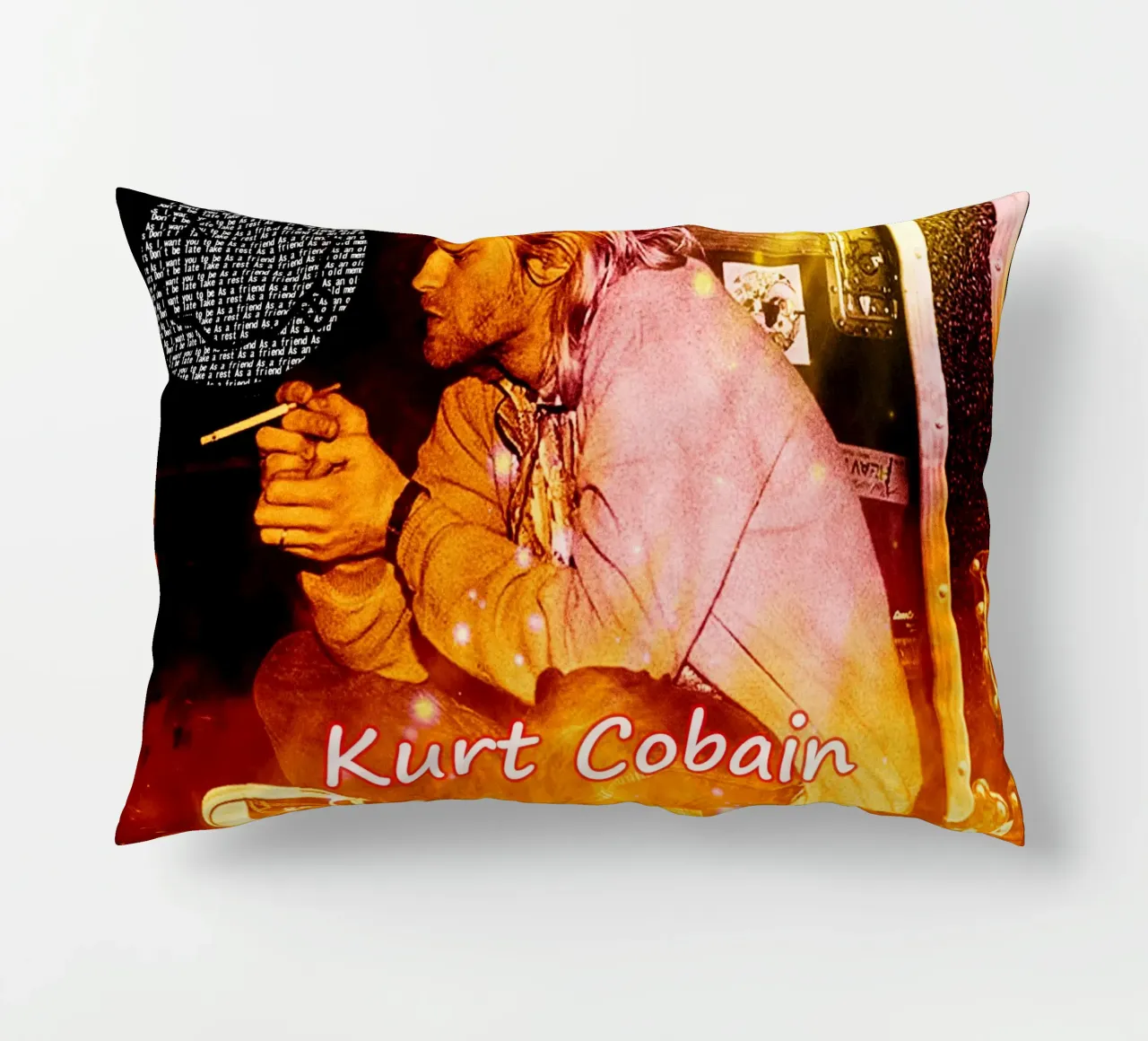 kurt cobain Fumo di scena cuscino da Abasa Inaraya