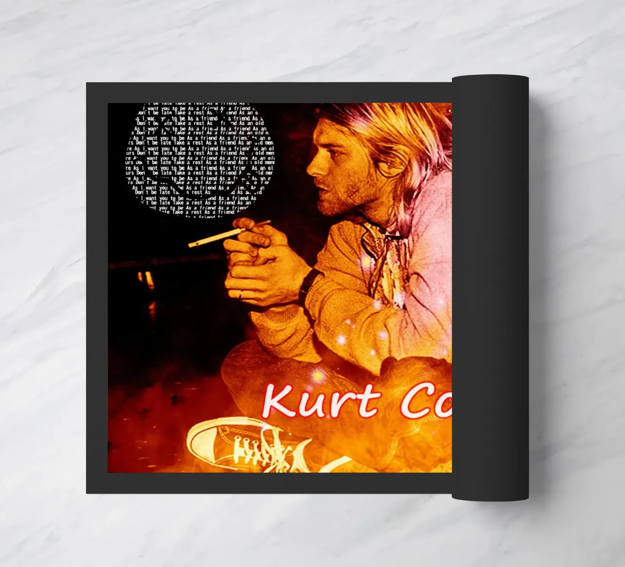 kurt cobain Fumo di scena zerbino da Abasa Inaraya