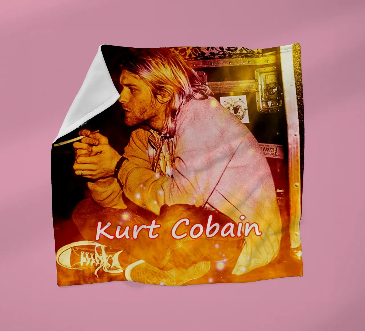 kurt cobain Fumo di scena coperta in pile da Abasa Inaraya