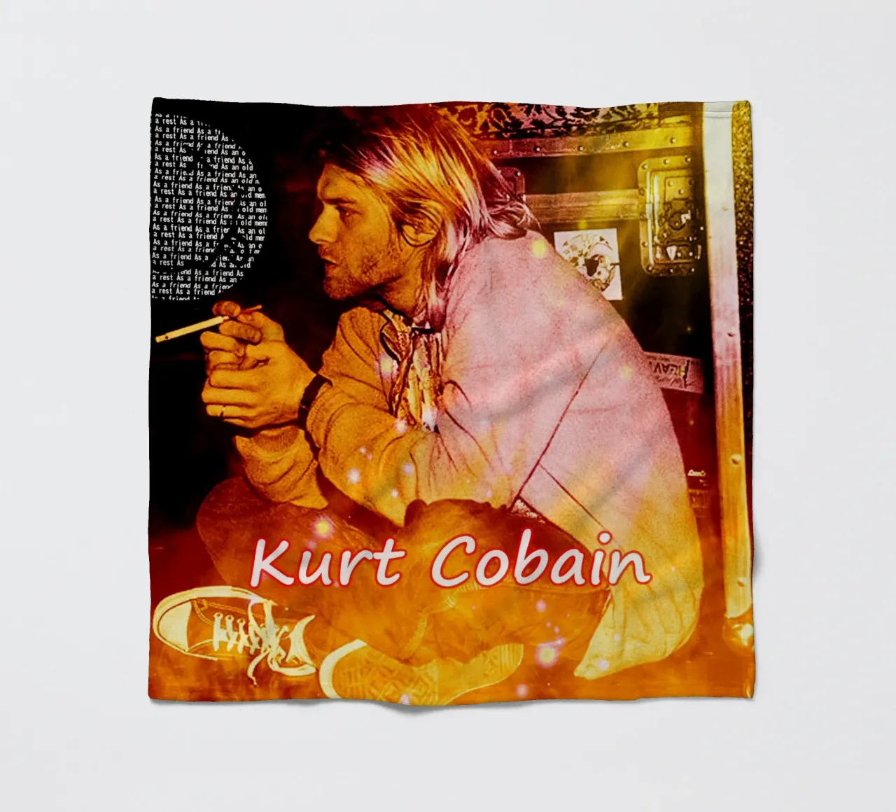 kurt cobain Fumo di scena coperta in pile da Abasa Inaraya