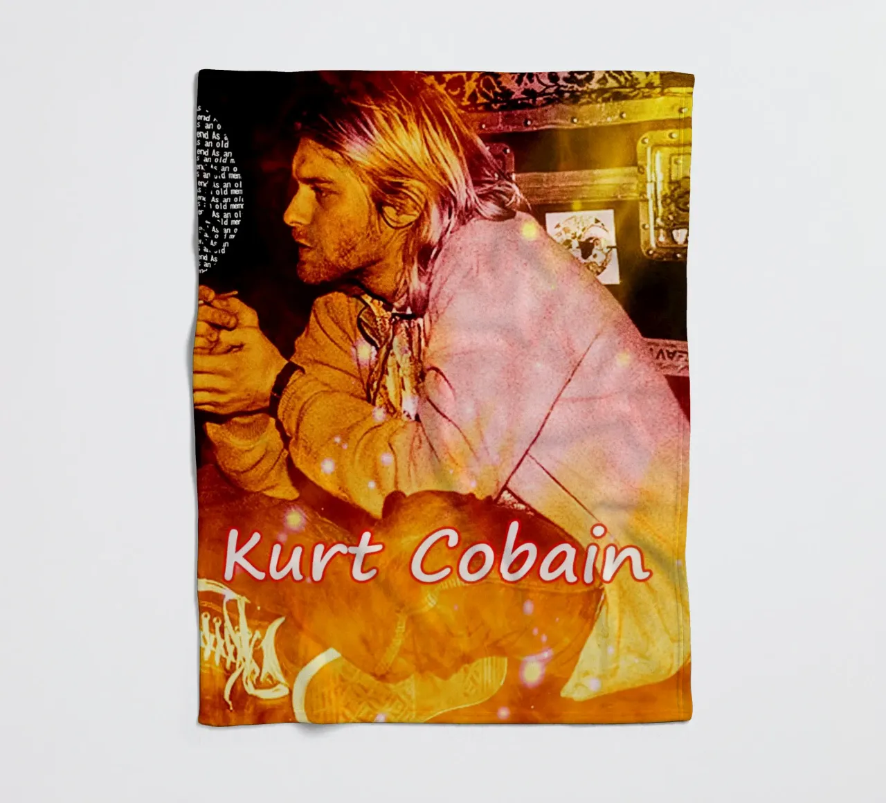 kurt cobain Fumo di scena coperta in pile da Abasa Inaraya