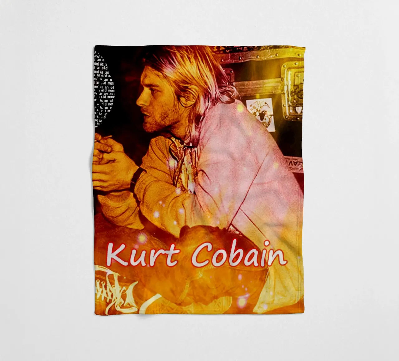 kurt cobain Fumo di scena coperta in pile da Abasa Inaraya