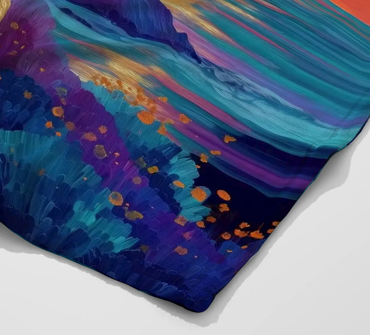 Lunar Bloom - A Dreamscape of Light and Color coperta in pile da Dune