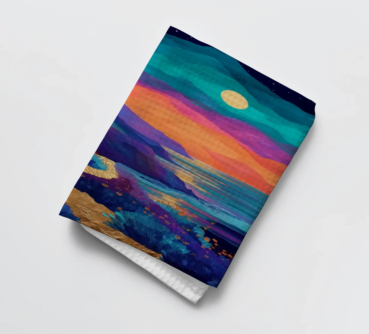 Lunar Bloom - A Dreamscape of Light and Color canovaccio da cucina da Dune