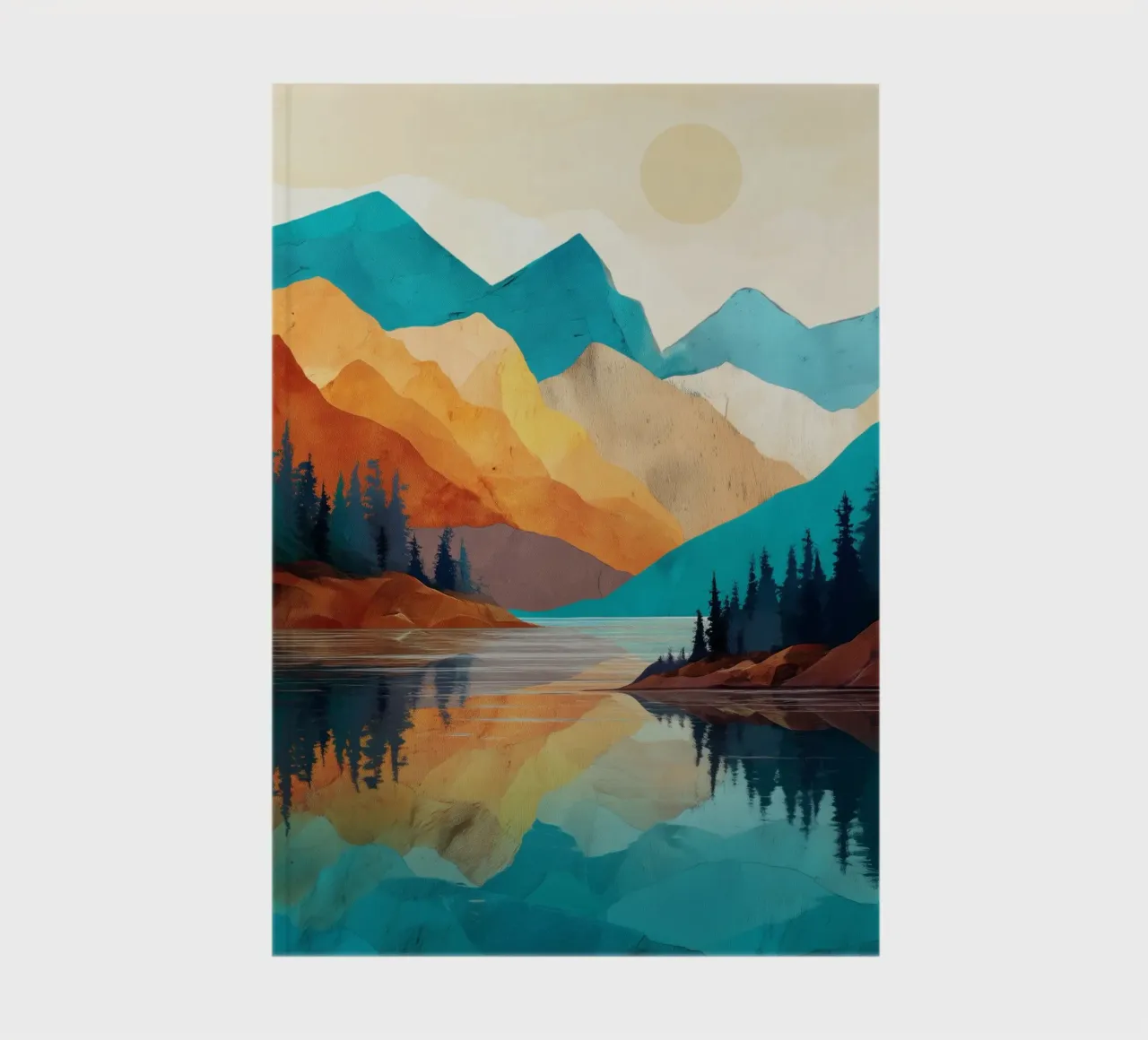 Golden Peaks and Sapphire Waters - A Mountain Reflection diario da Dune