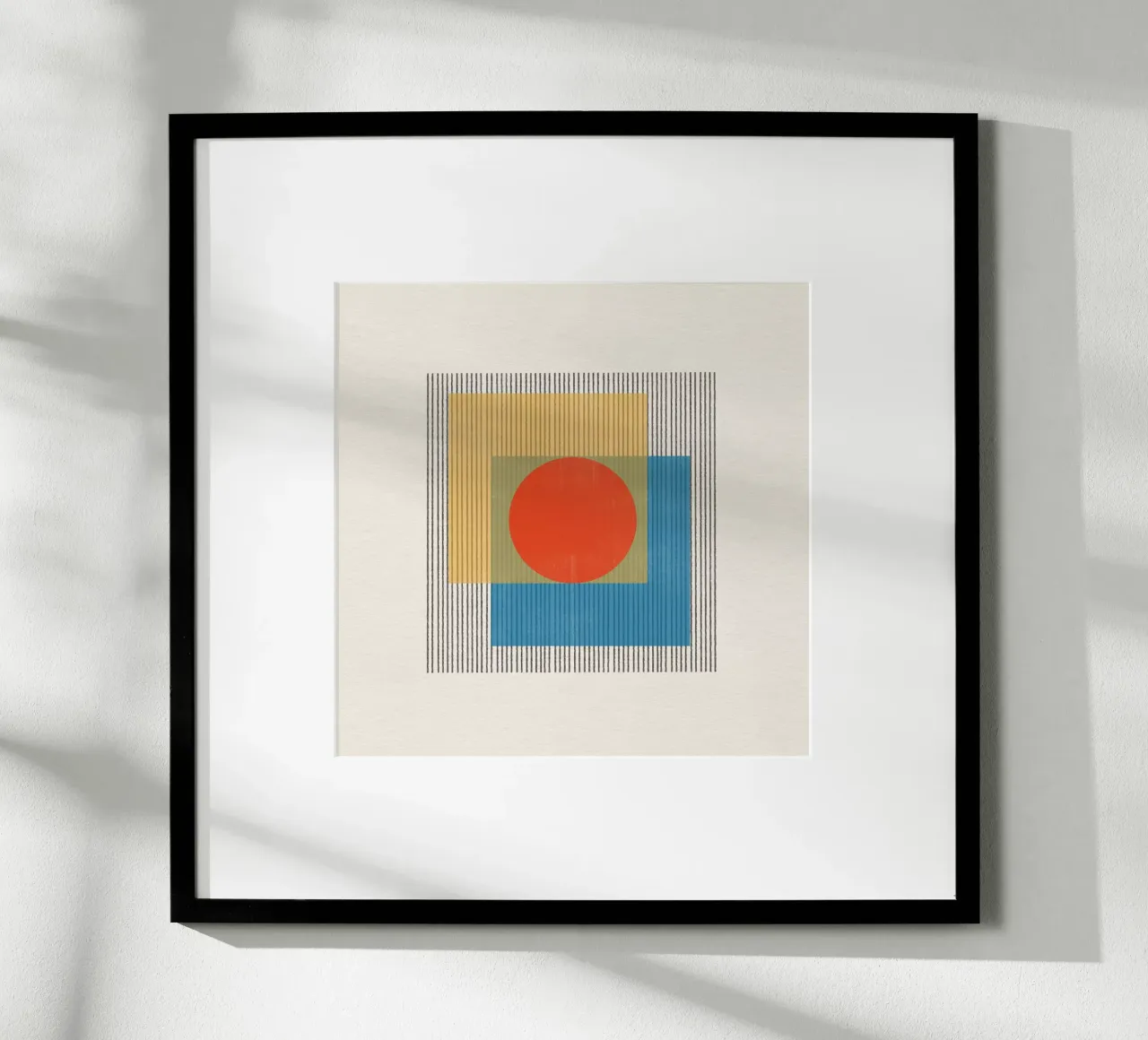 Oggetto moderno di metà secolo n. 3. poster con telaio in alluminio da The Miuus Studio