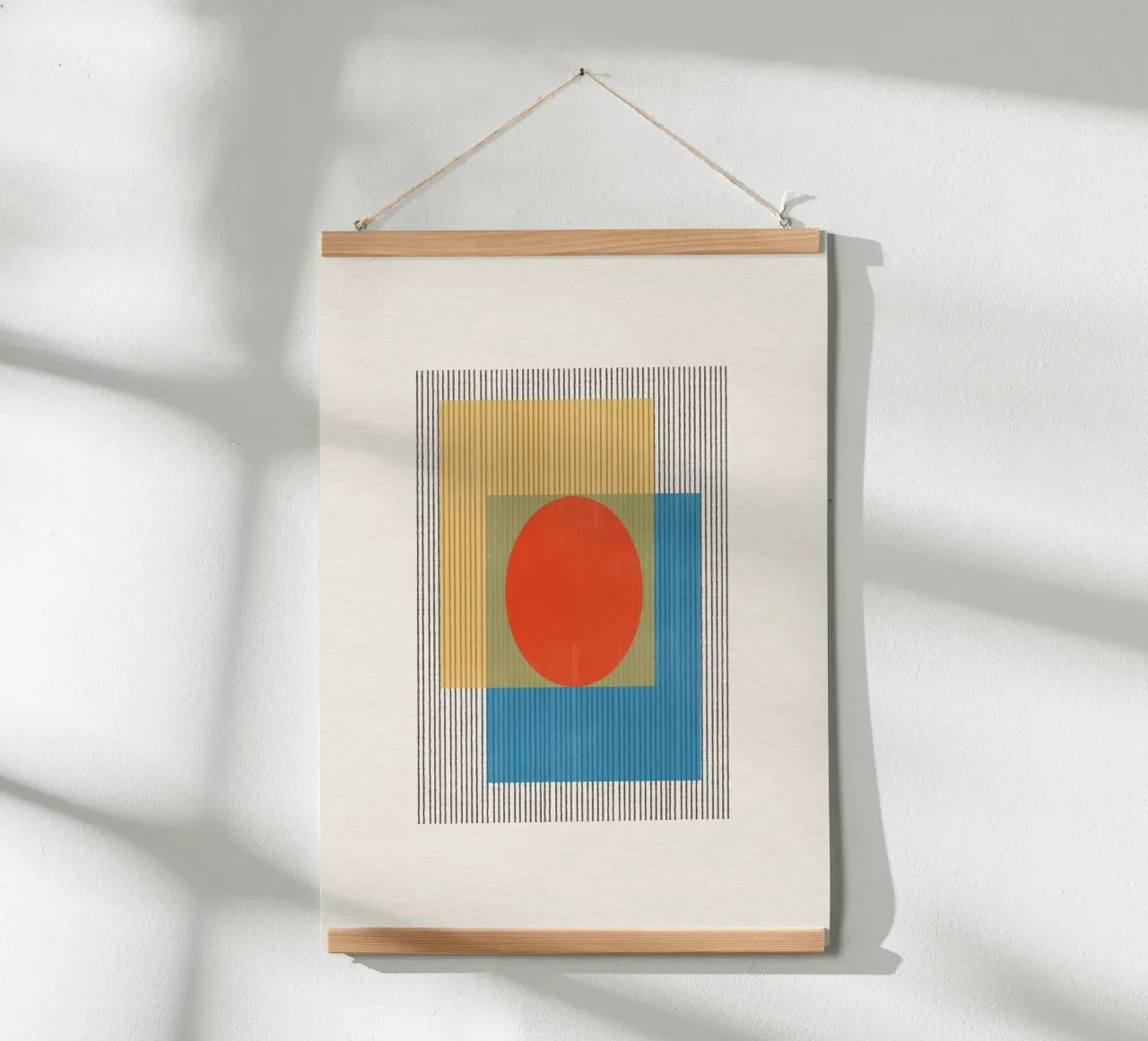 Oggetto moderno di metà secolo n. 3. poster con telaio in alluminio da The Miuus Studio