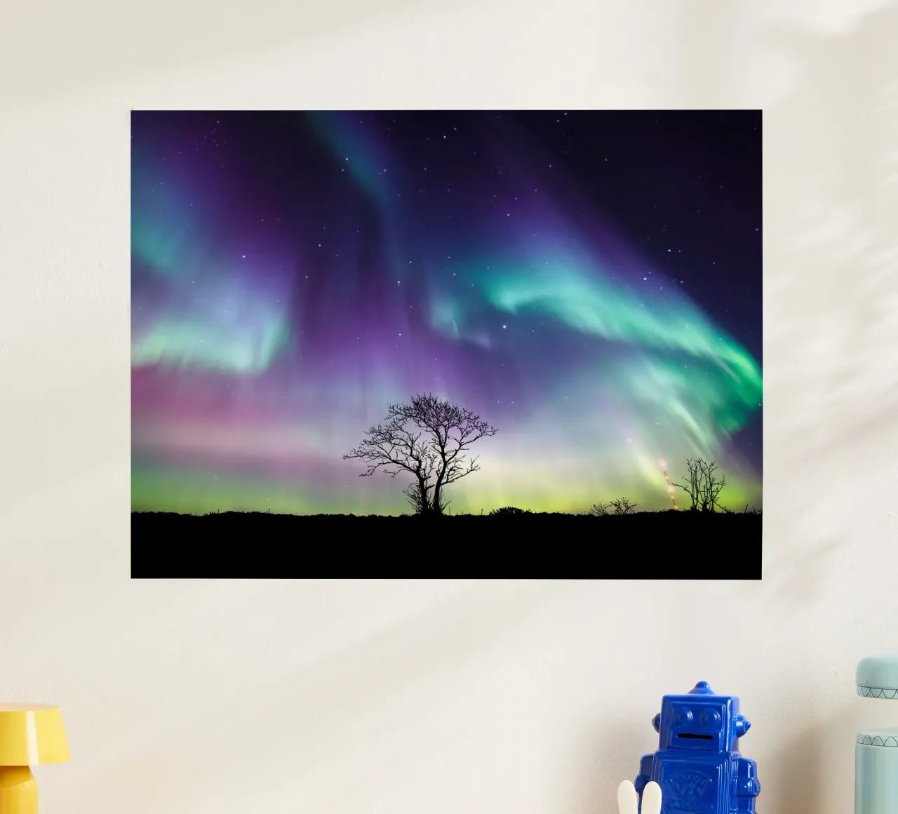 Fantasy Sky tree poster con telaio in legno da Musadad Shop