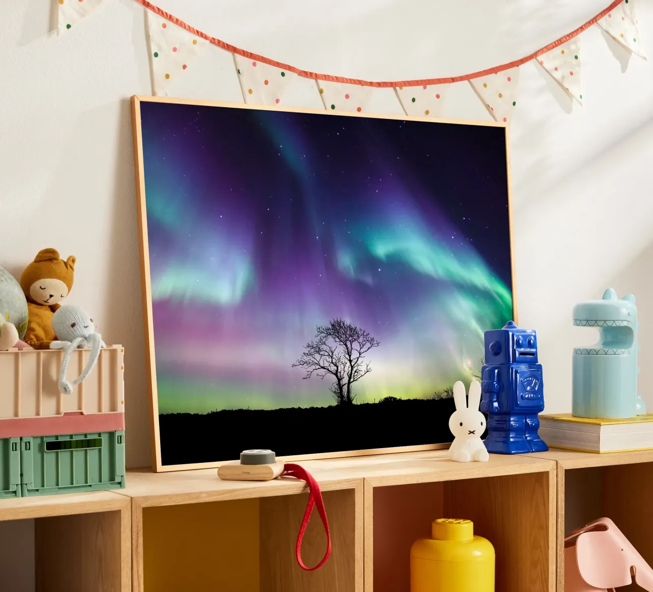 Fantasy Sky tree poster con telaio in legno da Musadad Shop